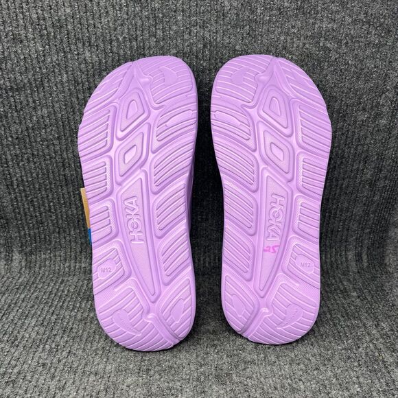 NEW Hoka One One Ora Recovery Slide 3 Violet Bloom Purple Sandals Men’s 12 - Picture 5 of 6